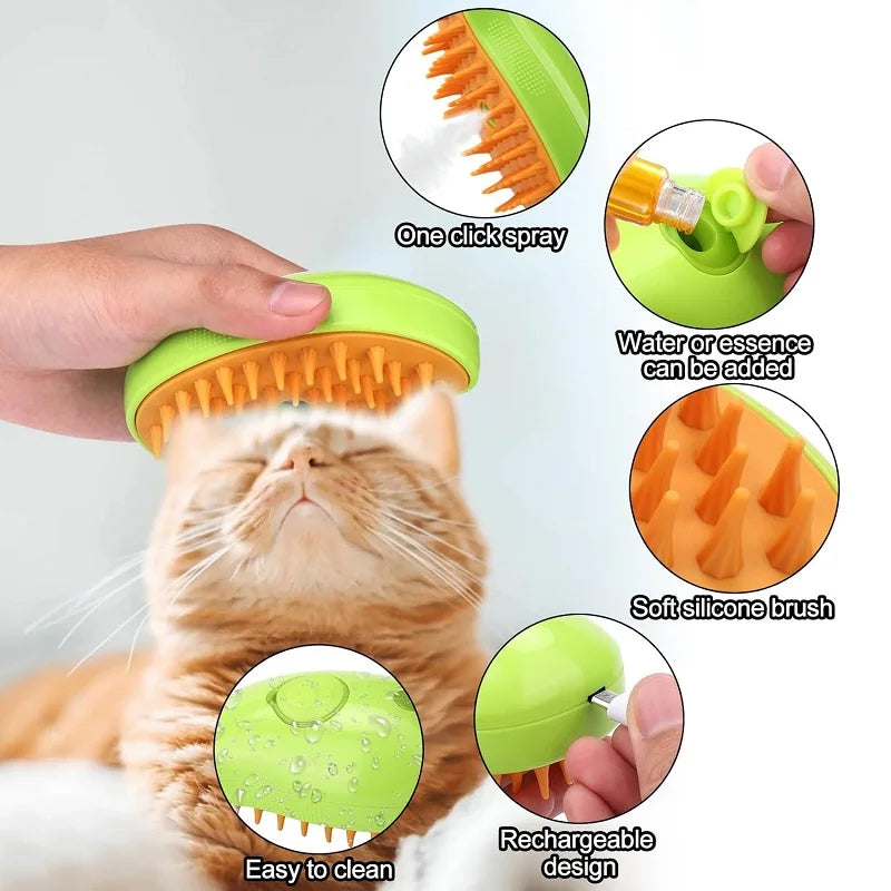 Steamy Brush for Cats/Dog
